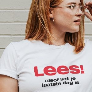 Jonge Jury T-shirt "Lees! Alsof het je laatste dag is"